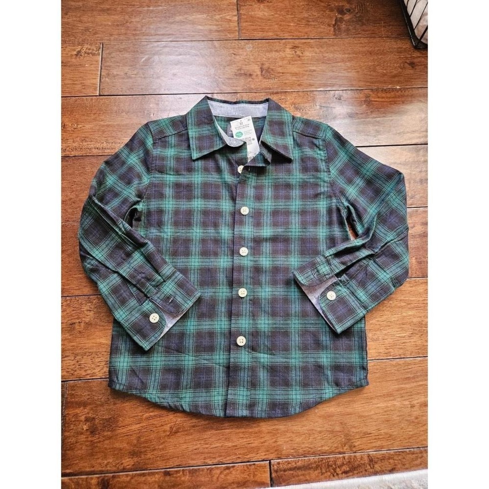 Oshkosh B'gosh toddler boy long sleeve botton down top size‎ 3